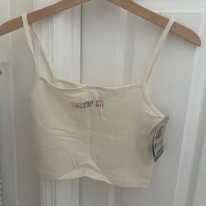 Cropped champion tank top